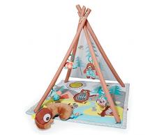 Skip Hop Camping Cubs Activity Gym Krabbeldecke, Spielbogen Teepee, mehrfarbig