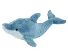 Wild Republic 22469 Delfin Kuscheltier, Cuddlekins Plüschtier, Stofftier 30 cm, graublau