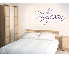 GRAZDesign Geburtstagsgeschenk für Mädchen Kleine Prinzessin - Mädchen - Babyzimmer-Dekoration über Babybett Wickelkommode - Wandtattoo Kinderzimmer Mädchen / 67x40cm / 072 hellgrau
