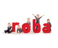 roba Kreide Set, Malkreide Set 24tlg (12 weiß, 12 bunt), Kinderkreide für Tafel & Asphalt, Schul-Spielzeug für Kinder