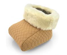 Fußsack Fußwärmer camel Lammfell natur