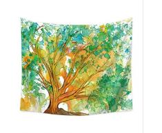 QIAO Wandteppiche Sternteppich Bunter Lebensbaum mit dekorativem Wandteppich Wandteppich Wandbehang