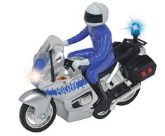 Dickie 203712004AMA Toys 203712004-Police Bike, Polizeimotorrad, 15 cm