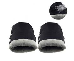 LILITRADE Handwärmer Kinderwagen Handschuhe Handmuff mit warme Fleece und Baumwolle Innenseite Wasserdicht und Winddicht Universalgröße für Kinderwagen, Buggy, Radanhänger