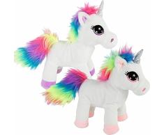 MIK funshopping Einhorn aus Plüsch Luna ca. 20 cm Weiss