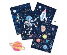 Djeco Kratzbilder Ausflug ins All, Multicolour