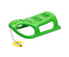Prosperplast Little Seal Kunststoff Kinderschlitten mit Zugseil 86 x 46 x 25 cm (Grün)