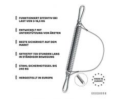 Babywiege Feder mit Stahl Sicherungsseil Federwiege 16,5kg Schaukel zum Schlafen Hangesessel Schwingfeder | Entspannten Schlaf | STAHLSEIL BIS 240kg!