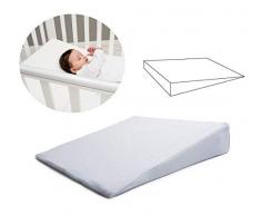 Baby Kissen (Made in EU und OEKO-TEX®) - Keilkissen Baby für Wiege und Kinderwagen - Geschenkidee für Neugeborene mit abnehmbarem Kissenbezug