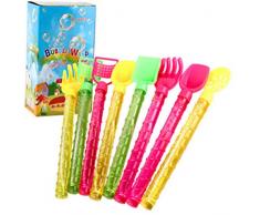 TOYANDONA 12 Stücke Kinder Seifenblasen Set Seifenblasenstab Seifenblasenschwert Badespielzeug Geburtstag Mitgebsel Spielzeug für Kindergeburtstag Outdoor Hochzeit Party (Zufällig)