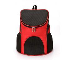 AYAW Pet Supplies Hunde und Katzen Reisen, um einen zusammenlegbaren Beutel atmungsaktive Rückentragen und Pet Travel Produkte durchzuführen 630 (Color : D(Red), Size : L)
