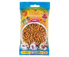 Hama 207-21 - Bügelperlen im Beutel, ca. 1000 Stück, hellbraun