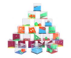 Sporgo 24 Stück Geduldsspiele Mini Denkspiel,Geduldspiele Mit Kugeln Kindergeburtstag Geduldsspiel Kinder Geschicklichkeitsspiel,Geduldsspiele Für Kinder Mitgebsel (24 Stück)