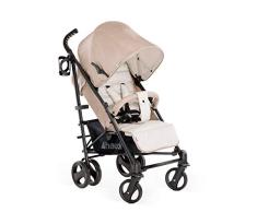 Hauck Vegas leichter Buggy bis 25 kg mit Liegefunktion ab Geburt, flach zusammenklappbar, aus Aluminium, Getränkehalter, großer Korb, fungi (beige)