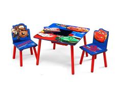 Disney Kindersitzgruppe Cars Tisch + 2 Stühle Netz Sitzgruppe Aufbewahrung Maltisch Kindermöbel NEU