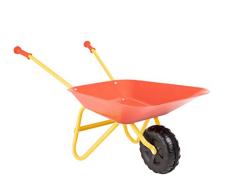 Bieco Metallschubkarre Kinder | ca. 76x32x36cm | Kinder Gartengeräte | Schubkarre Kinder ab 3 Jahre | Scheibtruhe Kinder | Kinder Schubkarren Metall | Schubkarre Kind | Gartengeräte Kinder Spielzeug