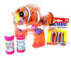 Unbekannt Fisch Seifenblasen Pistole Rosa LED Licht Bubble Gun Liquid