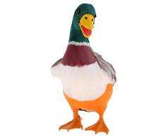 VANKOA Plüschpferd Hahn Ente Haustier Bauernhof Tierdekorationen - Ente