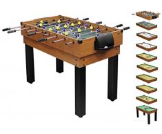 1PLUS umfangreicher Multifunktionsspieltisch Tischkicker-Multifunktionstisch (10 in 1) für die ganze Familie