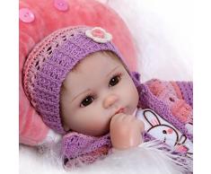 iCradle Schöne 17 Wahres Leben Reborn Baby Dolls Weiches Silikon Lebensechte Puppen Babys Handgemachtes Spielzeug Geschenk Bebe