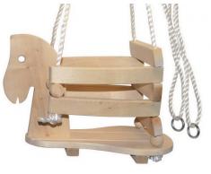 small foot 7190 Babyschaukel Pferd aus Holz, stabil und sicher aufgrund einer erhöhten Umrandung, ab 1,5 Jahren