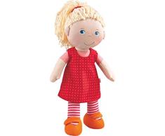 HABA 302108 - Puppe Annelie, Stoffpuppe mit Kleidung und Haaren, 30 cm, Spielzeug ab 18 Monaten
