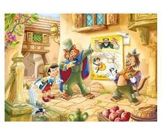 Lisciani 48182 - Pinocchio Ausmalbild - 35 Teile Maxipuzzle für Kinder