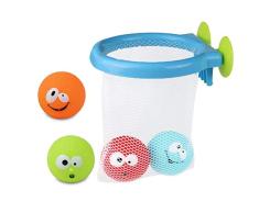Badespielzeug Wasserspielzeug Badewanne Bad Spielzeug Mini Basketball Kinder Saugnapf Dunker Geschenk für Badezimmer (MEHRWEG)