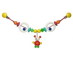 Hess Holzspielzeug 12987 - Wagenkette Käfer Tom aus Holz, Länge ca. 47 cm