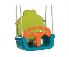 Unbekannt Kbt 5413050011608 Babysitz Verstellbar PP-grün/orange Babyschaukelsitz, Bunt