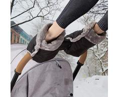 Handwärmer Kinderwagen Handschuhe Handmuff mit warme Fleece und Baumwolle Innenseite Wasserdicht und Winddicht Stroller Handmuff Universalgröße für Kinderwagen, Buggy, Radanhänger