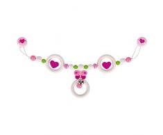 Heimess 764880 KinderwagenketteSchmetterling Holz, 40 cm, mehrfarbig