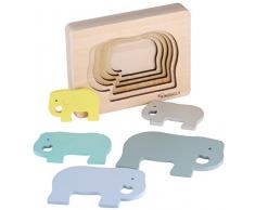 Kindsgut Tier-Puzzle, Holz-Puzzle, Baby, Elefant
