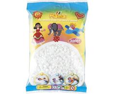 Hama Beutel mit 3000 Bügelperlen weiß