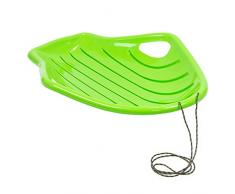 Prosperplast Schnell Snow Glider Schlitten Shell Big M Rutscher Schneerutscher für Kinder (Pea)