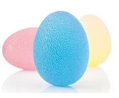 Thunderdog Handtrainer - Eiförmig Egg Unterarmtrainer, Fingertrainer 3 Schwierigkeitsstufen Trainingsstufen Set Anti Stress Ball