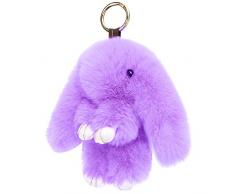 KEREDA Hase Schlüsselanhänger Taschenanhänger, Plüsch Kaninchen Auto Schlüsselring, Süße Handtasche Anhänger Spielzeug Puppe Dekor