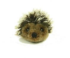 Teddys Rothenburg Kösen, Igel, 7 cm, liegend, braun/grau, Plüschigel