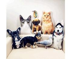 Personalisierte Haustier Kissen Hund Katze geformte Kissen - Personalisierte Doppelseitige 3D-Druck Foto Kissen Weichen Plüschtier Zuhause Sofa Autositz Dekorative Einzigartige Geburtstagsgeschenk