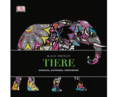 Black Premium. Tiere: Ausmalen, Aufhängen, Verschenken