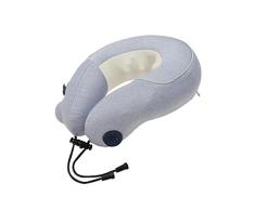 ZXY Cervical-Massagegerät, Reisekissen U-förmigen Simulation Kneten Push Intelligente elektrische U-förmigen Kissen Hals Instrument tragbar,LightGray