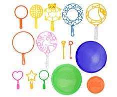 COCOCITY 15 Stück Kinder Seifenblasen Herz Bubble Zauberstäbe Riesen Seifenblasenset Spielzeug für Party Hochzeit, Kindergeburtstag, Polterabend, Urlaub Weihnachten