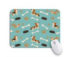 Gaming Mouse Pad Baby Spaß Sommerurlaub Haustier Beagle Bettdecke Knochen Clip rutschfeste Gummi Backing Mousepad für Notebooks Computer Maus Matten