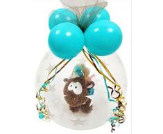 Qualatex Kuscheltier Ballon Elch Rentier NICI verpackt Stofftier Luftballon Geschenk Weihnachten Geburtstag