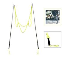 Ubitree Stab Seifenblasen, Riesenseifenblasen stäbe, aus Edelstahl, Seifenblasen Stab Riesig, das Teleskopische Entwurfs Einfache Tragen, für Partys, Outdoor, Garten (Schwarz)