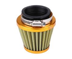 Eurobuy 44 Mm / 1. 73 Motorrad Luftfilter Runder Konischer Clamp-On Pod Ansaugfilter Reiniger für Gy6 150Cc ATV Quad 4 Wheeler Go Kart Buggy Scooter Moped (Gold)