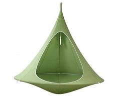 Hängehöhle Kinder Hängematten Nestschaukel Kinderschaukel Sitzhängematten Hängenest Schaukelstuhl Durchmesser 100cm wasserdicht für Kinder, Belastbar bis 200Kg (Grün)