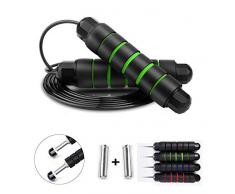 Molbory Profi Springseil mit Gewichten, High Speed Rope Bearing für Calisthenics, Crossfit, Boxen, Muay Thai, Ausdauer, HIIT, Fitness UVM.