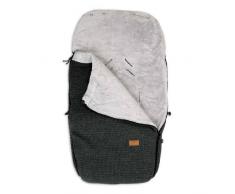 Babys Only 164424 Fußsack Kinderwagen Buggy gestrickt Robust Korn, Anthrazit
