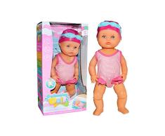 Schwimmpuppe/Wasser-Babypuppe - Interaktive Schwimmpuppe Baby Puppe Mit Schwimm Funktion, Wasserdichtes Badewannenspielzeug Für Kinder Baby,ungenießbare Mini-Heimdekorationen Ohne Silikon